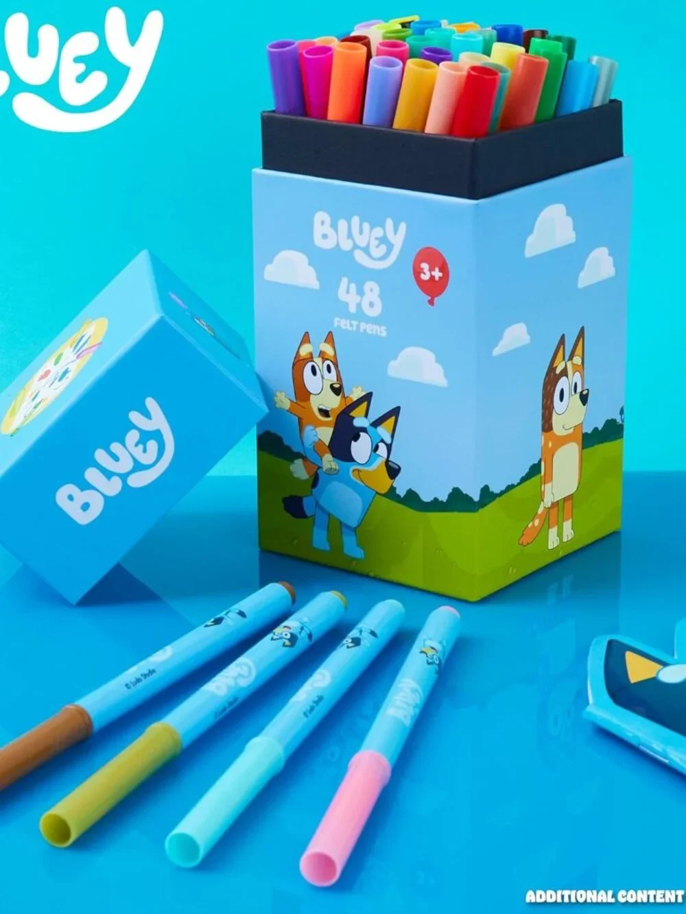 Bluey 48 Piece Washable Felt Tip Pens Kids Coloring Art Supplies Marker Set  Cre